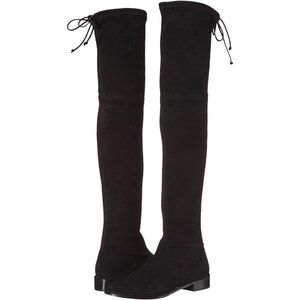 Stuart Weitzman Lowland Over the Knee Boot Black Suede
